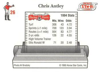 1995 Jockey Star #26 Chris Antley Back
